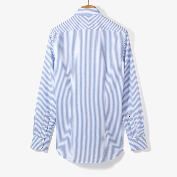 (ST) B.D OXFORD SHIRT (STRIPE) SKY BLUE