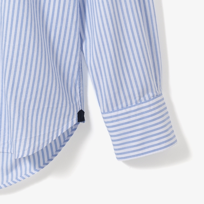 (ST) B.D OXFORD SHIRT (STRIPE) SKY BLUE