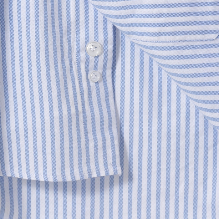 (ST) B.D OXFORD SHIRT (STRIPE) SKY BLUE