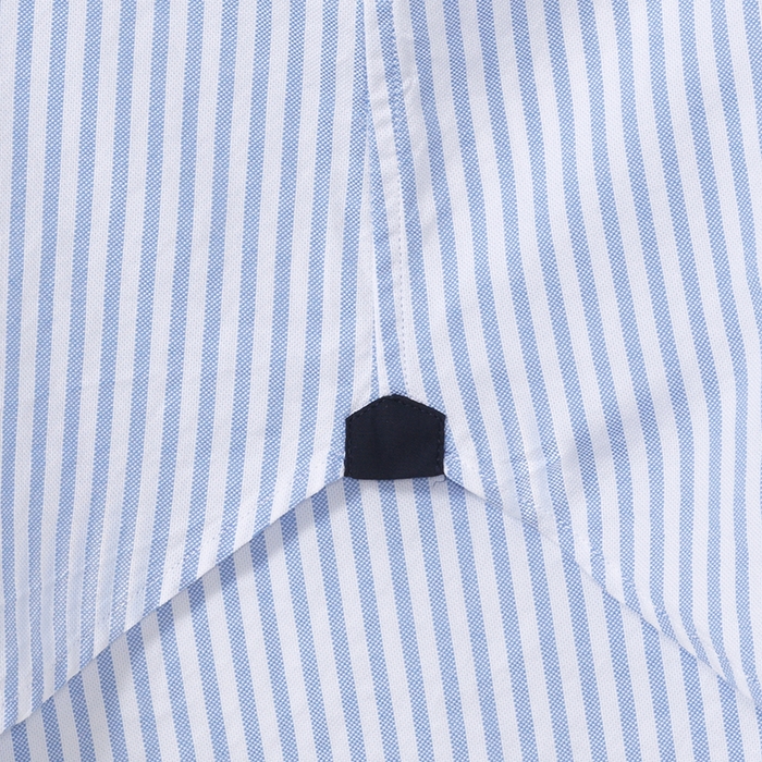 (ST) B.D OXFORD SHIRT (STRIPE) SKY BLUE