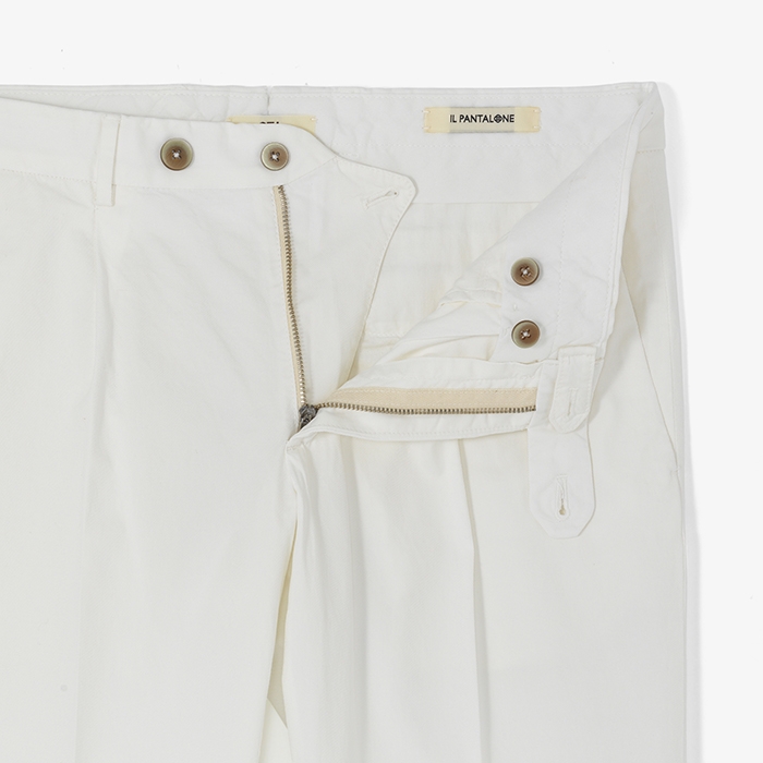 811 LIGHT COVER STRETCH PANTS WHITE