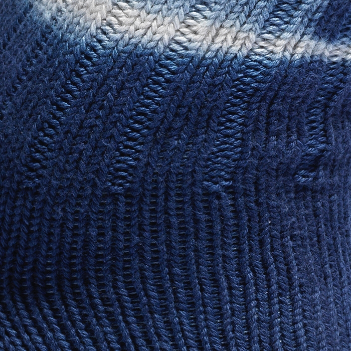 SHIBORI DYE CREW SOCKS INDIGO