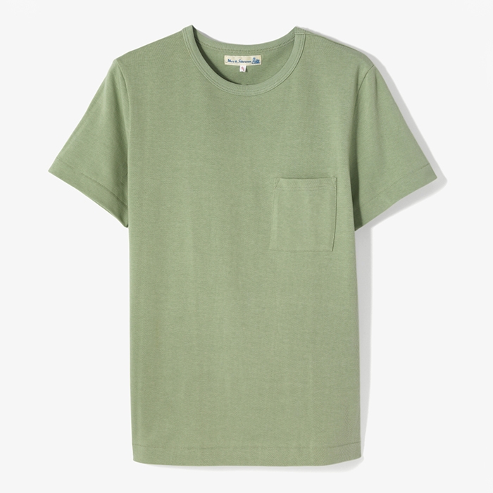 1940s POCKET T-SHIRT LIGHT GREEN