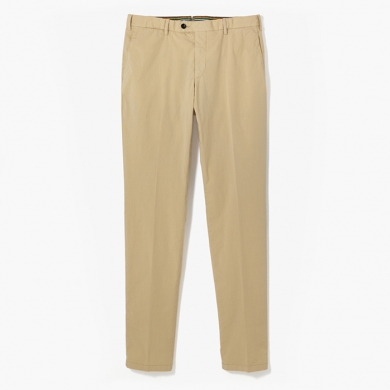 SLIMFIT COTTON PANTS LIGHT BEIGE