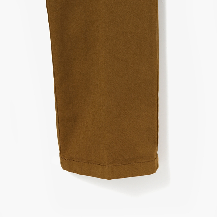 ONE TUCK COTTON PANTS CAMEL