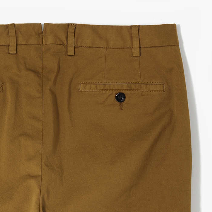 ONE TUCK COTTON PANTS CAMEL