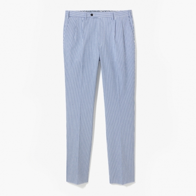 STRIPE SEERSUCKER PANTS BLUE