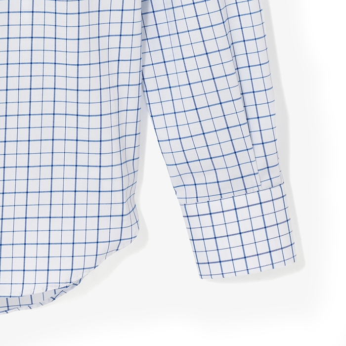 CLASSIC DRESS SHIRT (WINDOW CHECK) BLUE