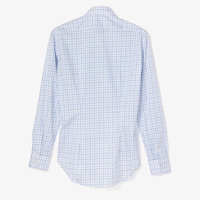 CLASSIC DRESS SHIRT (WINDOW CHECK) SKY BLUE