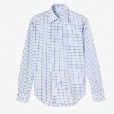 CLASSIC DRESS SHIRT (WINDOW CHECK) SKY BLUE