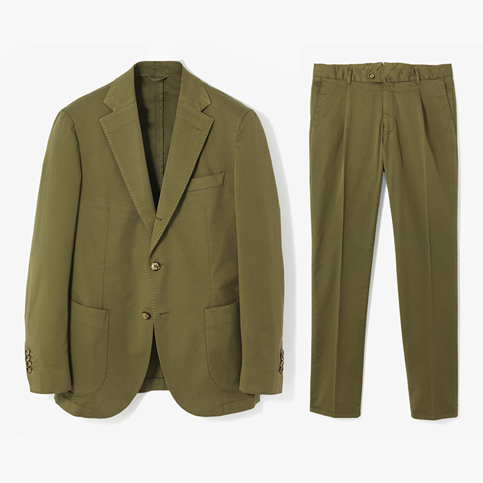 COTTON SUIT (SOLID) OLIVE