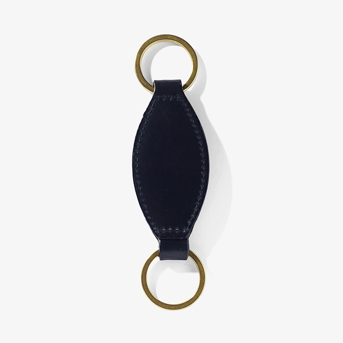 OVAL KEY (CORDOVAN) BLACK