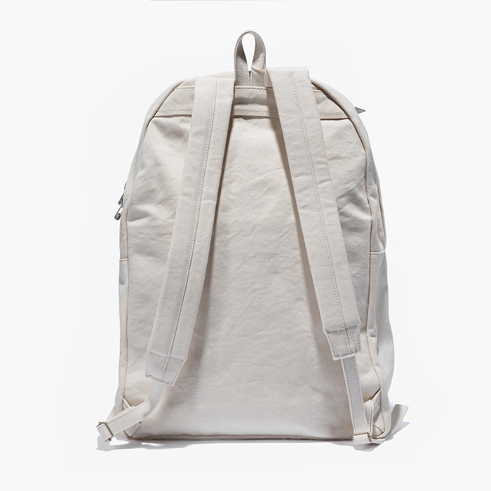 WASHED CANVAS BACKPACK (L) WHITE