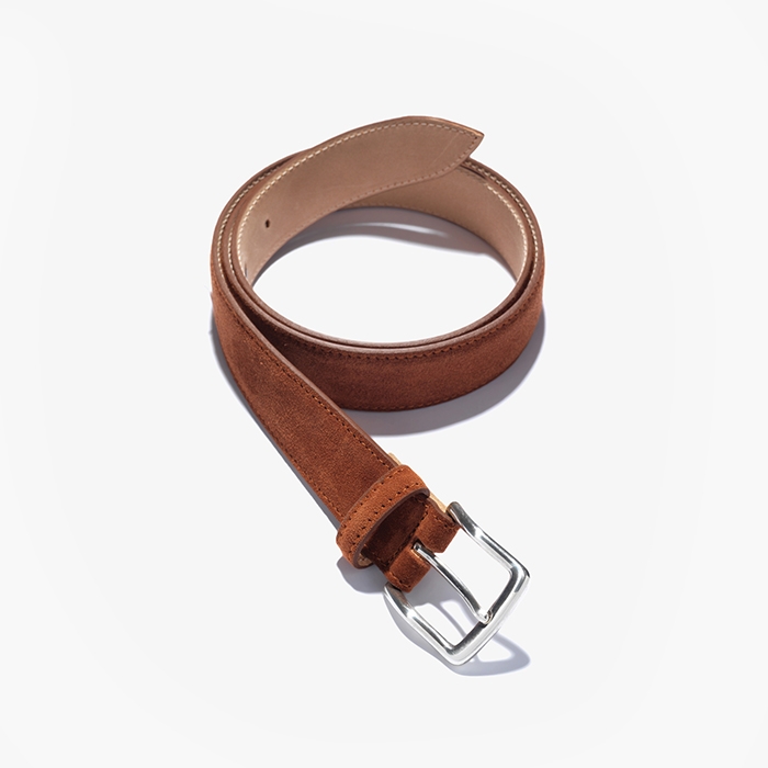 SG02 CALF BELT (SUEDE) RUST