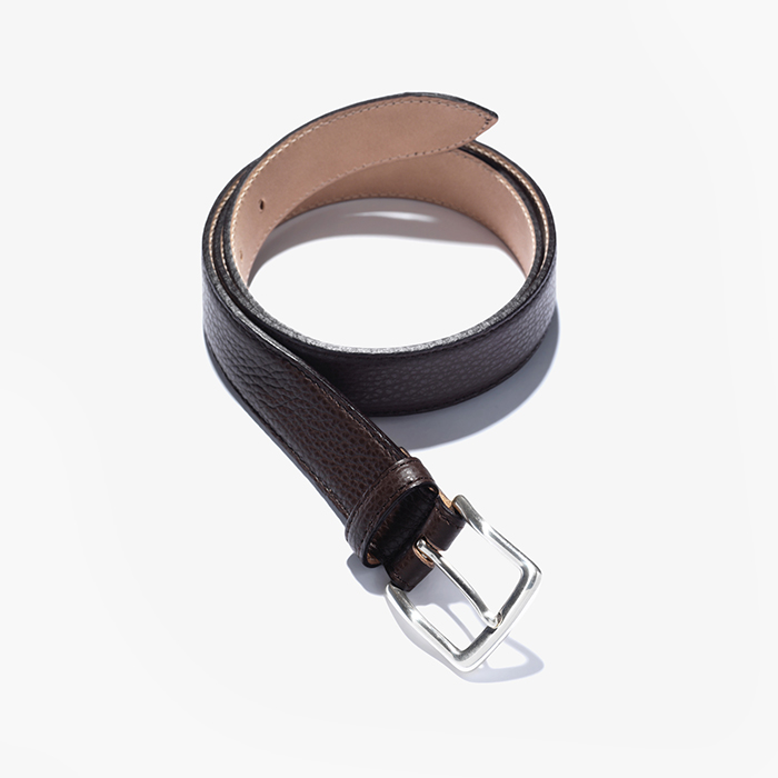 SG03 CALF BELT DARK BROWN