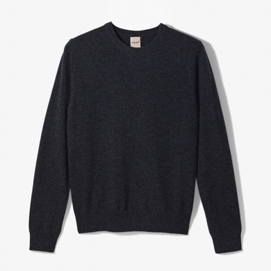 CREW NECK KNIT DARK GRAY