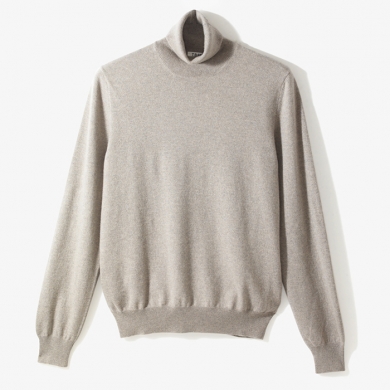 CASHMERE TURTLENECK KNIT SAND