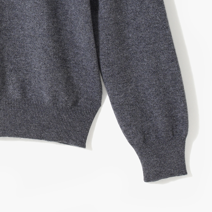 CASHMERE TURTLENECK KNIT GRAY