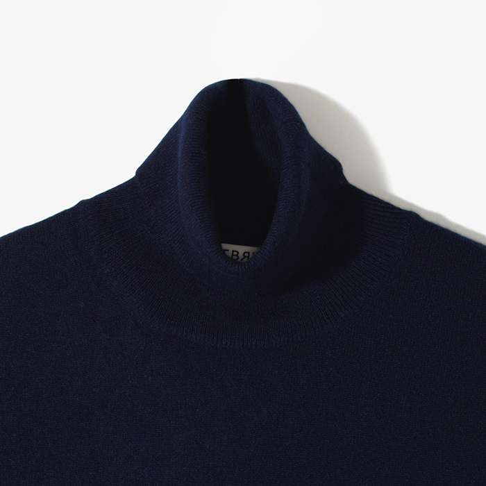 CASHMERE TURTLENECK KNIT NAVY