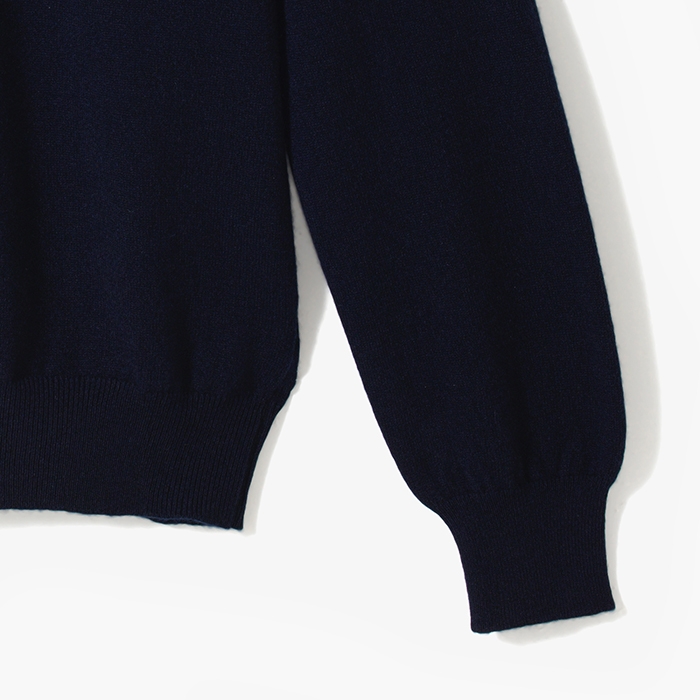 CASHMERE TURTLENECK KNIT NAVY