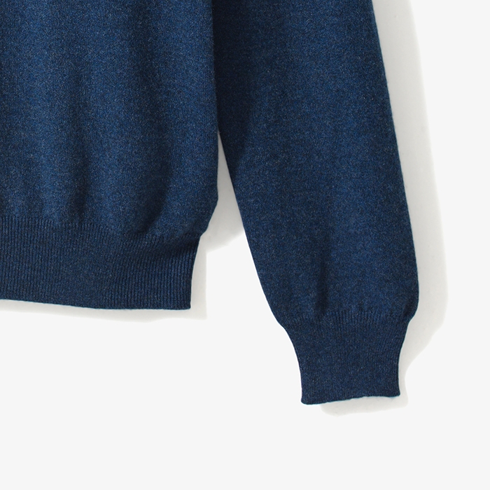 CASHMERE TURTLENECK KNIT WASHED BLUE