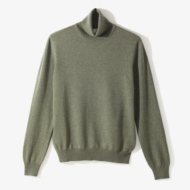 CASHMERE TURTLENECK KNIT LIGHT GREEN