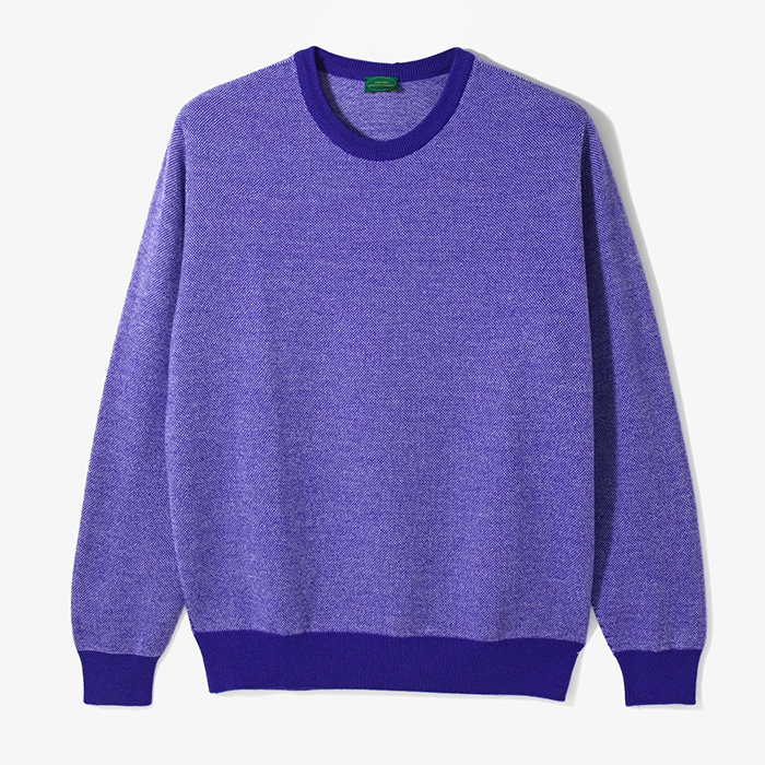 CREWNECK WOOL  KNIT PURPLE