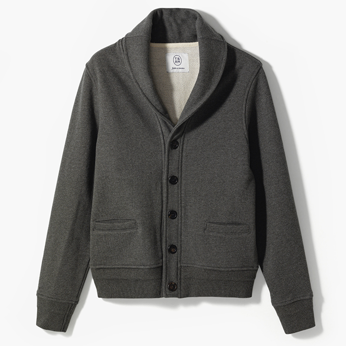 JERSEY CARDIGAN DARK GRAY