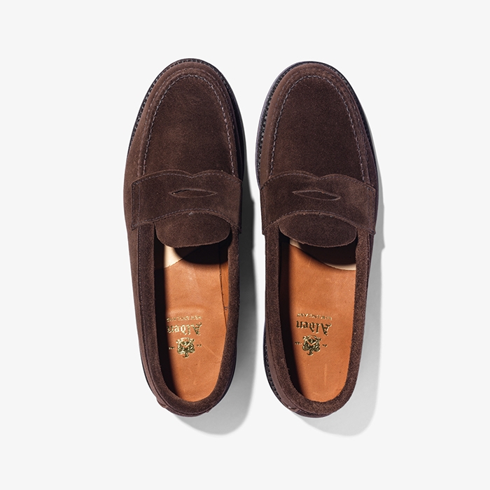 6245F (SUEDE PENNY LOAFER) DARK BROWN