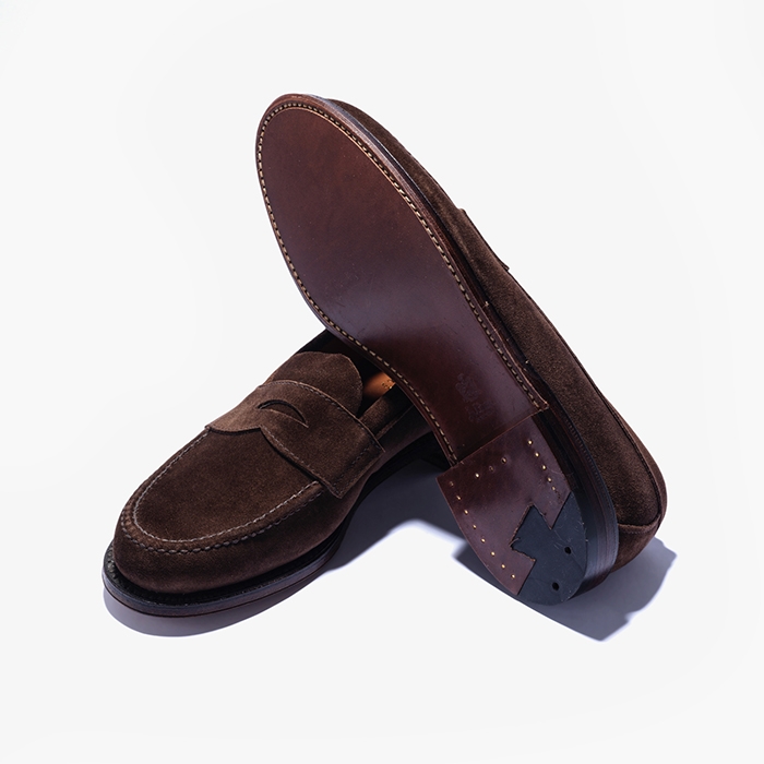 6245F (SUEDE PENNY LOAFER) DARK BROWN