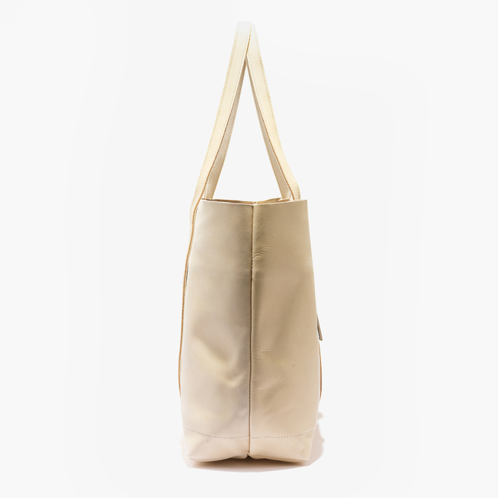 LEATHER 6P TOTE(M) NATURAL