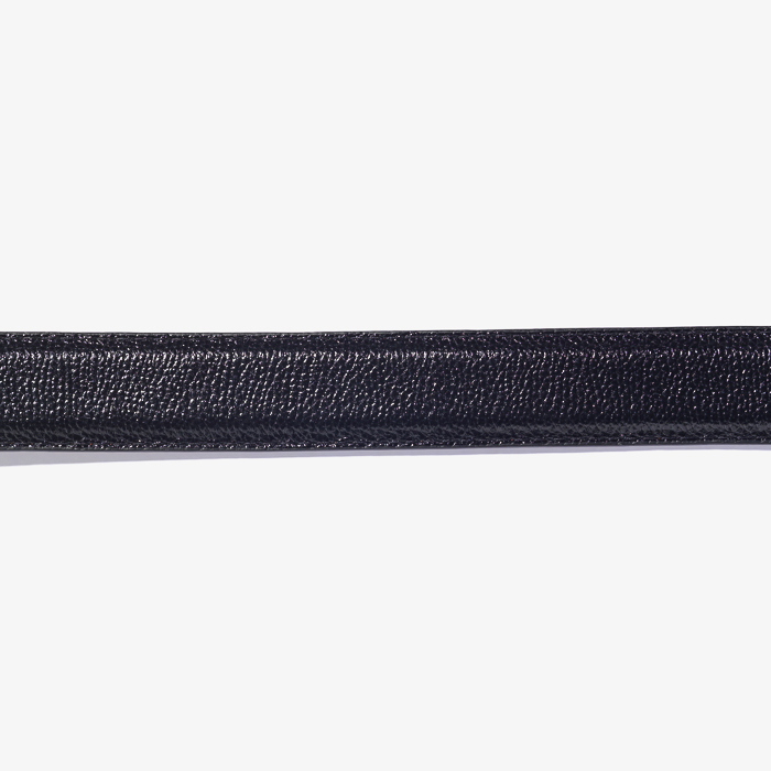 NICKEL BUCKLE ALPINE GRAIN CALF BELT BLACK