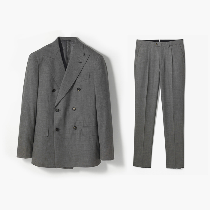 AIDA D.B. WOOL SUIT GRAY