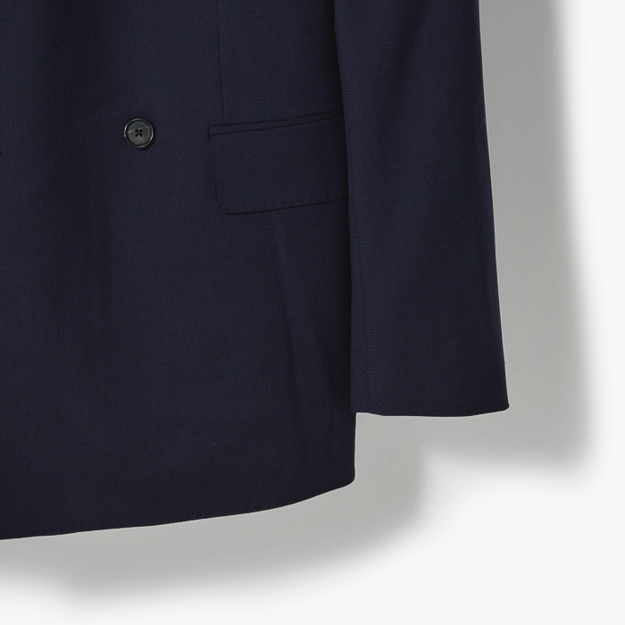 AIDA D.B. WOOL SUIT (CHECK) NAVY