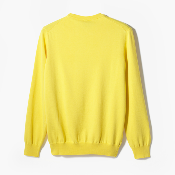 CREW NECK KNIT (ORGANIC COTTON) YELLOW