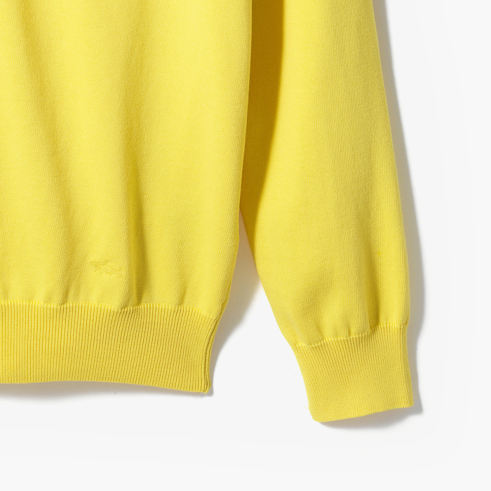 CREW NECK KNIT (ORGANIC COTTON) YELLOW