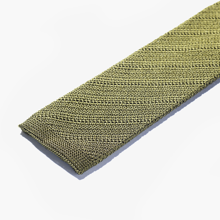KNIT SILK TIES (SOLID) OLIVE
