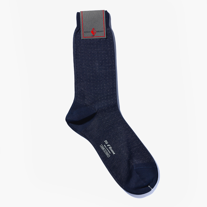 MEN SHORT SOCKS (DOT) DARK NAVY