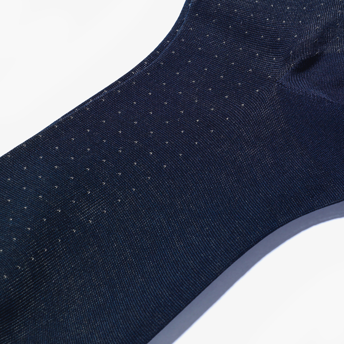 MEN SHORT SOCKS (DOT) DARK NAVY