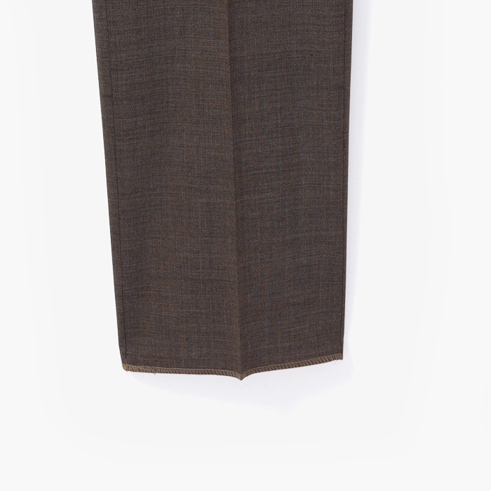 SLIM FIT 1 PENCE 4SEASON WOOL STRETCHE PANTS DARK BEIGE