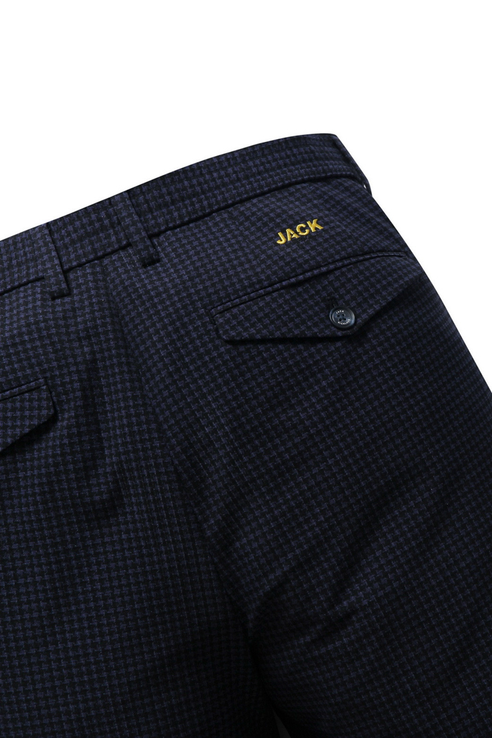 ONE TUCK SMALL CHECK PANTS (JN X SFM) NAVY