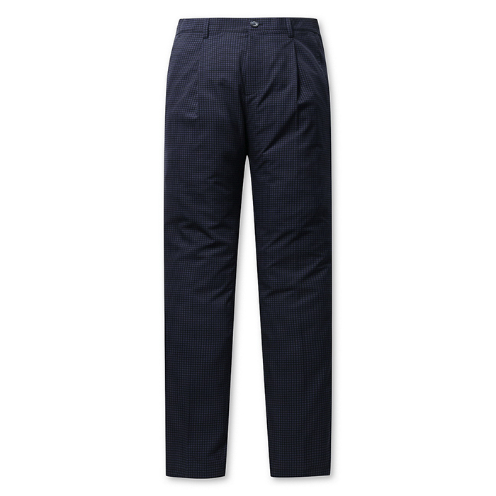 ONE TUCK SMALL CHECK PANTS (JN X SFM) NAVY