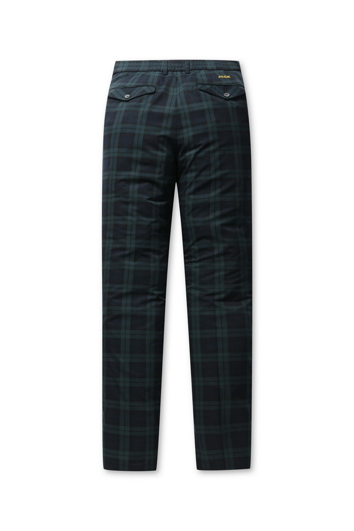 ONE TUCK TARTAN CHECK PANTS (JN X SFM) GREEN