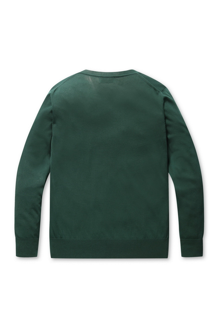 V NECK SWEATER (JN X SFM) GREEN