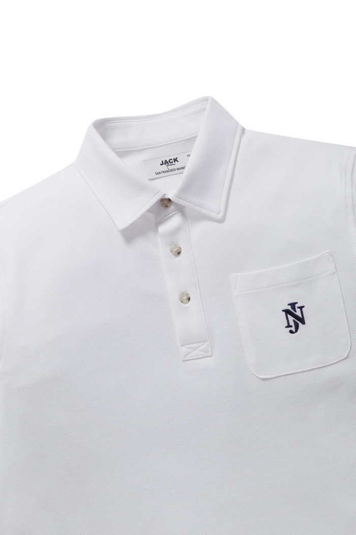 POCKET POLO SHORT (JN X SFM) WHITE