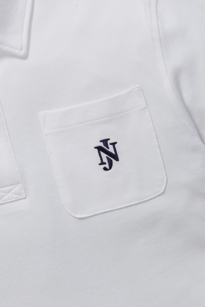 POCKET POLO SHORT (JN X SFM) WHITE