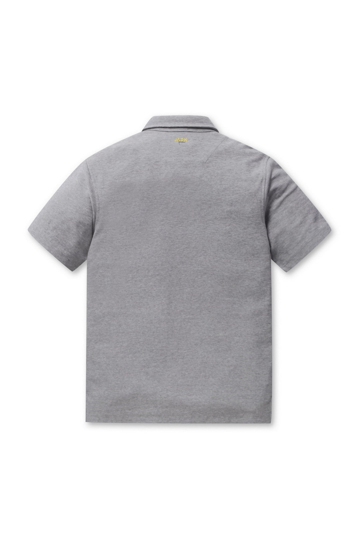 ZIP UP POLO SHORT (JN X SFM) GRAY