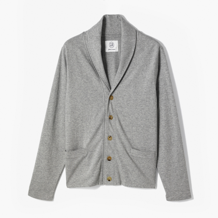 TBRM JERSEY CARDIGAN GRAY