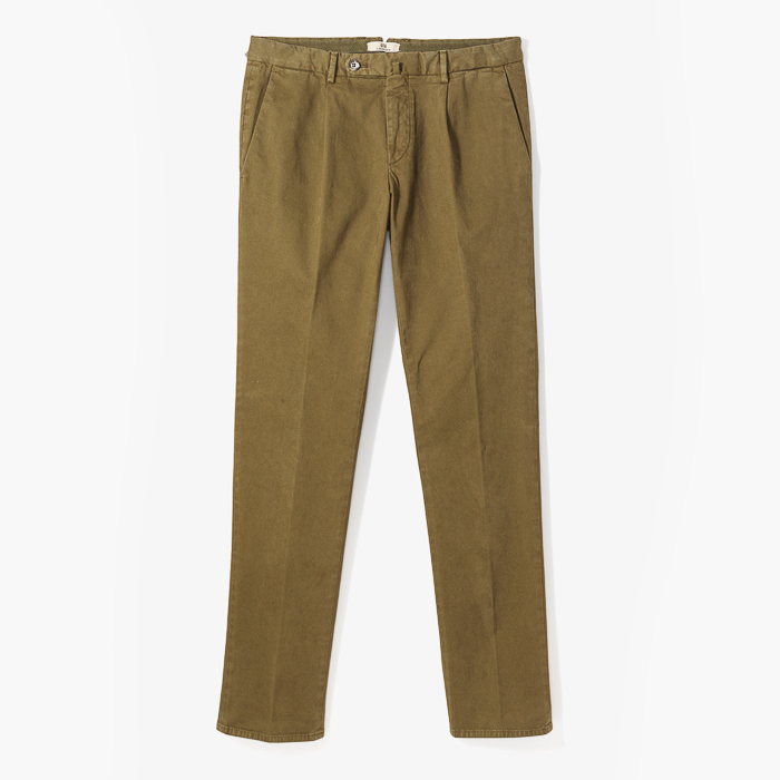 811 SLIM PANT (GARMENT DYED STRETCH) MILITARY GREEN