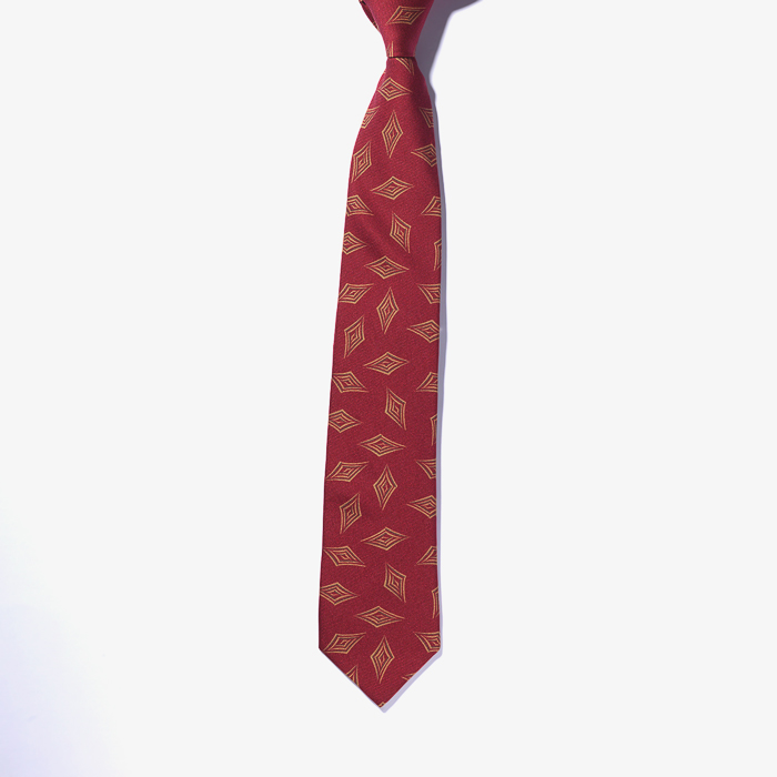 SILK PRINTED TIE (PATTERN 2) RED